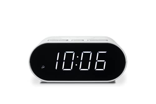 Image of Roberts ORTUSCHARGE-WH FM RDS / Bluetooth / Wireless Charging Alarm Clock Radio - White
