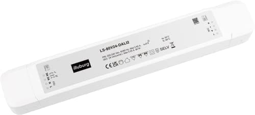 Image of illuburg LED Driver 24 V 80 W Dali Push Button Dimmable Flicker-Free for LED Strip Transformer Power Supply Ballast Driver