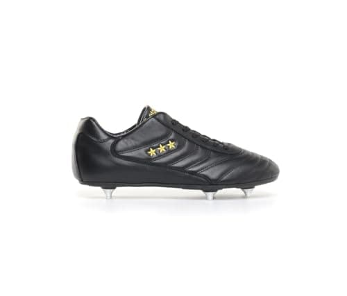 Image of Derby Gold Slipper, Men's Football Boots with 6 Studs of Iron, Black, 8 UK