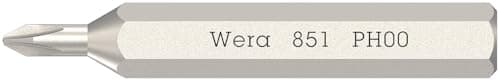 Image of Wera 851/0 Micro bits for Phillips Screws, PH 00 x 30 mm