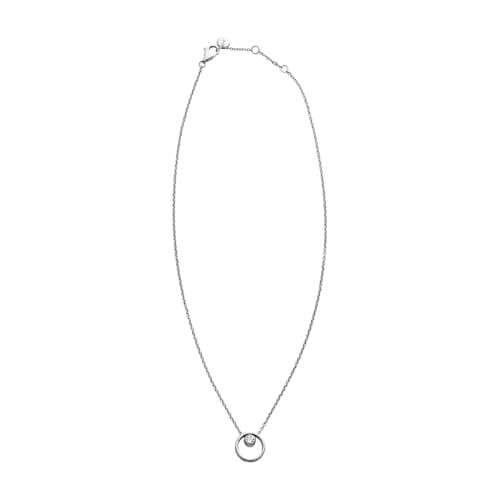 Image of Skagen Necklace for Women Kariana, 14.7 mm x 3.6 mm Pendant Silver Stainless Steel Necklace, SKJ0833040