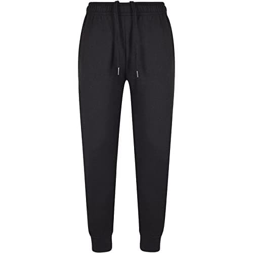 Image of A2Z 4 Kids Girls Boys Fleece Jogging Bottoms PE School Jogger Classic - Fleece Trouser 355 Black 3-4.