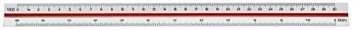 Image of Linex 100:500 300mm Triangular Scale Rule - White