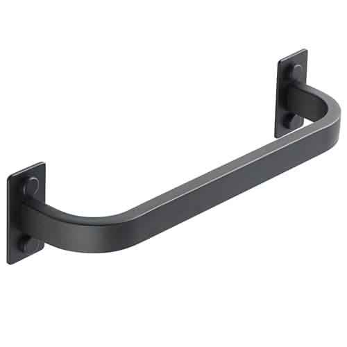 Image of Mooche Black Towel Rail Wall Mounted, 25CM Hand Towel Holder, SUS304 Stainless Steel Single Towel Bar for Bathroom Kitchen Home