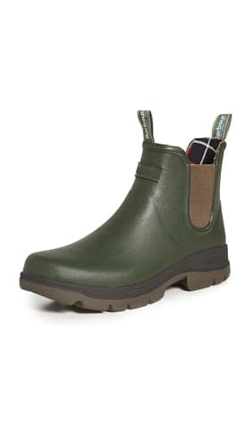 Image of Barbour Mens Fury Chelsea Durable Weather Comfort Wellingtons - Olive - 11