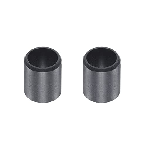 Image of sourcing map Sleeve Bearings 8mm Bore 10mm OD 12mm Length POM Wrapped Oilless Bushings Black 2pcs