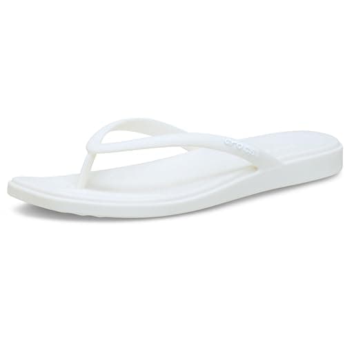Image of Crocs Women Flip, Miami Thong Flip, Chalk, 7 UK Women