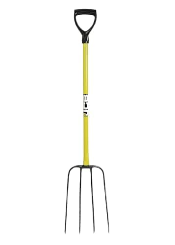 Image of JCB - Professional Solid Forged Forks - Heavy Duty Professional Site and Gardening Tools - for Home Improvement, Digging, Mucking Out, Manure, Garden Borders, Weeding - Lifetime Warranty