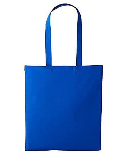 Image of Boolavard Cotton Tote Bag, Lightweight Medium Reusable Grocery Shopping Cloth Bags, Suitable for DIY, Advertising, Promotion, Giveaway, Activity (Royal)