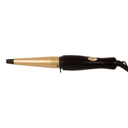Image of Bauer 38870 Tourmaline Coated Curling Wand/Produces Professional Looking Curls for All Hair Types / 13mm to 19mm Cone Shaped Barrell / 180° Heat / 360° Swivel Cord/Cool Touch Tip