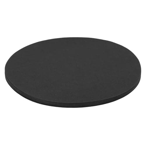 Image of Rebower 50 Sheets Circles Cutouts Paper, 6 Inch Round Origami Cardstock Construction Paper, [for Arts DIY Crafts Art Bulletin Board Decorations ] Black