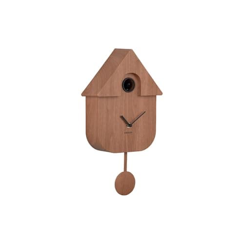 Image of Karlsson Cuckoo Modern Wall Clock Dark Wood
