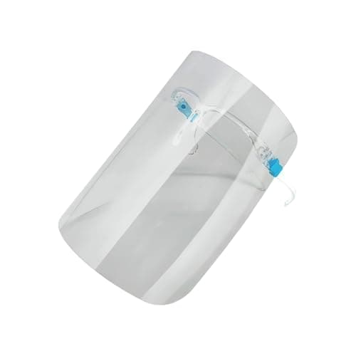 Image of YNR Plastic Safety Face Shield - Full Face Dust Protection, Adjustable Shield Wide Visor Resistant, Spitting Anti Fog Lens, Lightweight, Portable & Easy to Carry Unisex | (2 PCS)