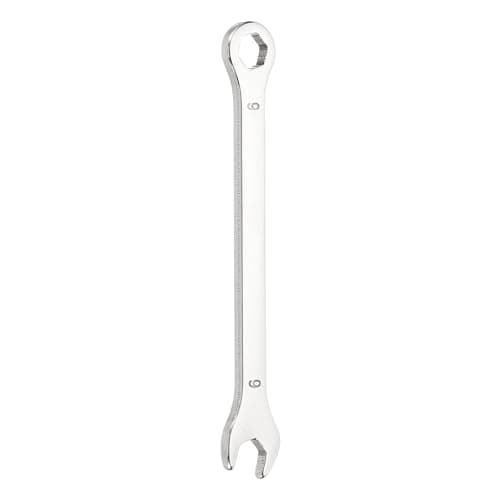 Image of sourcing map Mini Super Thin Combination Wrench 6mm Metric 6-Point Box and Open End Stainless Steel Double Ended Spanner Tool for Automotive Pipe Furniture Machinery DIY Repair, Silver