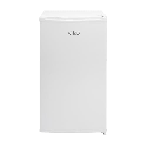 Image of Willow W48UFIW Freestanding Under Counter Larder Fridge with Chiller Box, 90 Litre Capacity, Adjustable Feet and Reversible Door – White