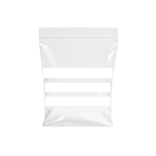 Image of TP4U – 1000 Bags Size 6’’ x 9’’ - 6 x 9 inches Multipurpose Write on Panel Grip Seal Reusable Resealable Strong Clear Plastic Polythene Bags (1000)