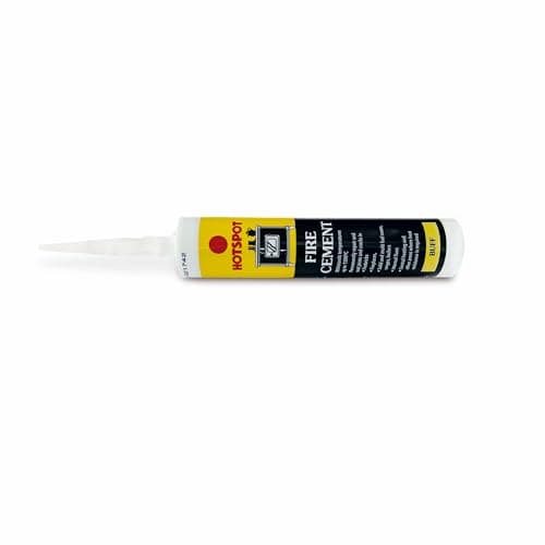 Image of Hotspot Fire Cement 310ml – High-Temperature Resistant Fire Cement for Stoves, Fires, and Chimneys – Available in Black or Buff – Ideal for Sealing and Repairing