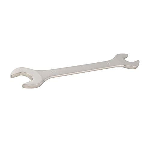 Image of Dapetz ® Double Open End Spanner 24mm x 27mm Open Ended Wrench Spanner in Carbon Steel, Polished Mirror-Chrome Plated for Use Automotive and Industrial