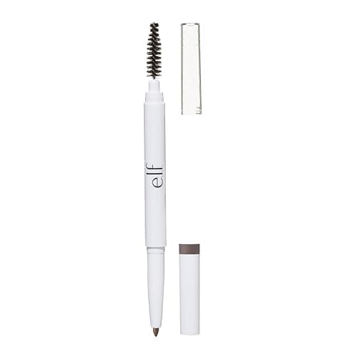 Image of e.l.f. Instant Lift Brow Pencil, Dual-Sided, Precise, Fine Tip, Shapes, Defines, Fills Brows, Contours, Combs, Tames, Natural Brown, 0.18 g (Pack of 1)