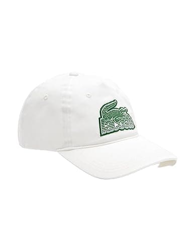 Image of Lacoste RK6846 Caps and Hats, White, TU Unisex