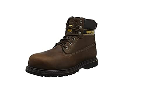 Image of Cat Footwear Men's Holton Work Boots, Brown Brown 003, 9 UK