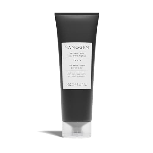 Image of Nanogen Thickening Shampoo and Half Conditioner for Men 240ml - Sensitive, deep cleansing with Salicylic acid and Hair Growth Ingredients to encourage hair growth. Can use with Minoxidil treatment.