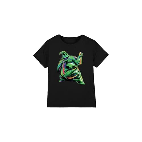 Image of The Nightmare Before Christmas Boys Painted Oogie Unisex Kids T-Shirt, Black, 5-6 Years UK