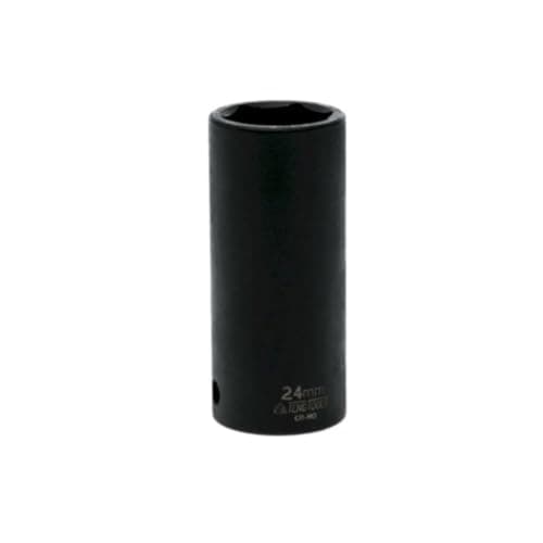 Image of Teng Tools 24MM 1/2 Inch Drive ANSI 6 Point Metric Deep Chrome Molybdenum Impact Socket | Mechanic Tool | Hand Tool - 920624AN