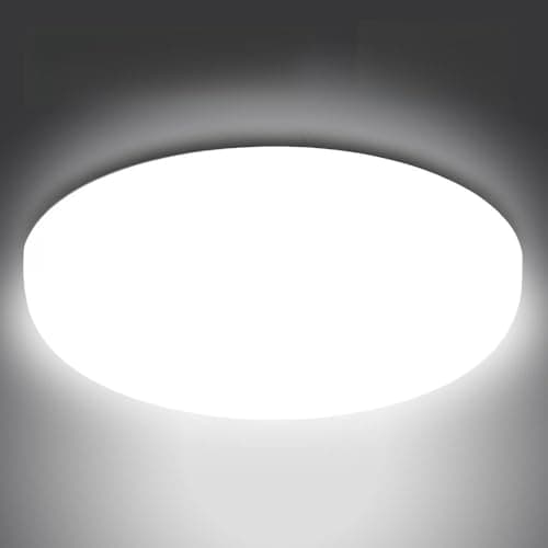 Image of ROTHER RLE20503 Frameless LED Ceiling Light 36W – Round Surface Mounted Slim Panel Light, 6500K Cold White, Flush Modern Ceiling Fitting for Living Room, Office, Hallway – Energy Efficient IP20