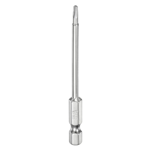 Image of sourcing map T10 Security Torx Bit 1/4" Hex Shank 3" Long S2 Steel Magnetic Tamper Resistant Star Bits Screwdriver Torx Head with Hole for Driver Drill Bits Remove Fastening Screws