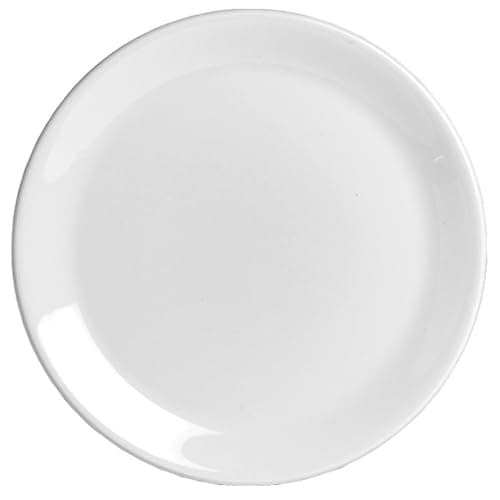 Image of Steelite DS29589 Taste Coupe Plate Dinner Plate, Ceramic Plate,White,23cm | 9inch