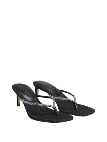 Image of GUESS Women's Mayan Heeled Sandal, Black 001, 7