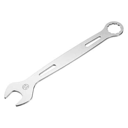 Image of sourcing map Combination Wrench 22mm Metric Super Thin 12-Point Box and Open End Chrome Vanadium Steel Double Ended Spanner Tool for Automotive Furniture Machinery DIY Repair, Silver