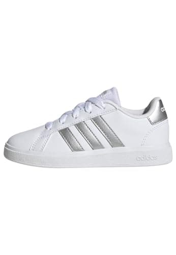 Image of adidas Grand Court Lifestyle Tennis Lace-Up Shoes, White