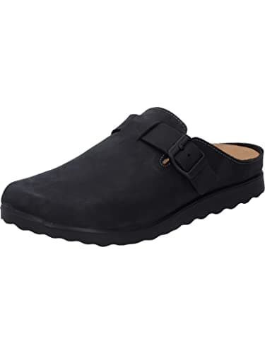 Image of Westland Men Slippers Cadenet 07, Men´s Slippers,Width H (Wide),Removable Insole,Slip-on,House Slippers,Mules,Black (Schwarz),40 EU / 6.5 UK