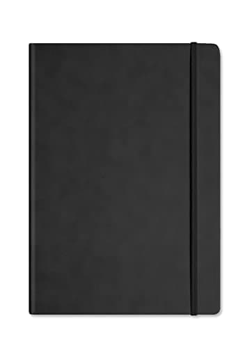 Image of Silvine A4 Executive Hardback Notebook / Journal Black. 160 Dotted Pages of 90gsm Premium Ivory Paper