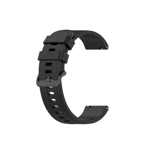 Image of ERAKAFZTTK 20mm 22mm Sport Band Fit For Polar Vantage M M2/Grit X Pro Silicone Bracelet Strap Fit For Polar Pacer/Ignite 3 2/Unite Watch Wristband(Black,22mm)