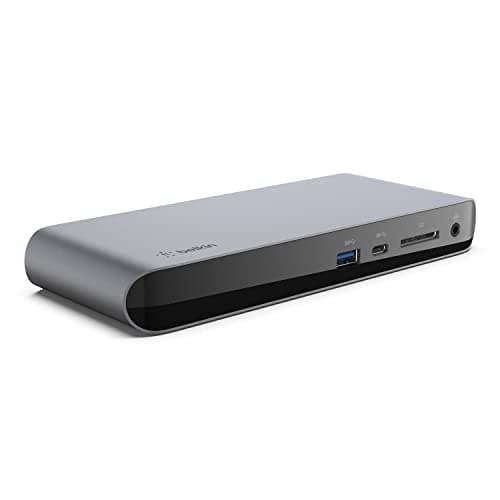 Image of Belkin Thunderbolt 3 Dock Pro w/ 2.6ft Thunderbolt 3 Cable (Thunderbolt Dock for macOS and Windows) Dual 4K @60 Hz, 40 Gbps Transfer Speeds, 85 W Upstream Charging