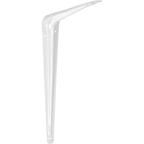 Image of Merriway BH05430 (4 Pcs) London Style Shelf Brackets 250 x 200mm (10 x 8 Inch) White - Pack of 4 Pieces