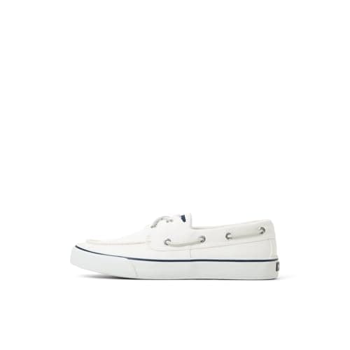 Image of Sperry Mens Bahama II Sneaker, Washed White, 8.5 UK