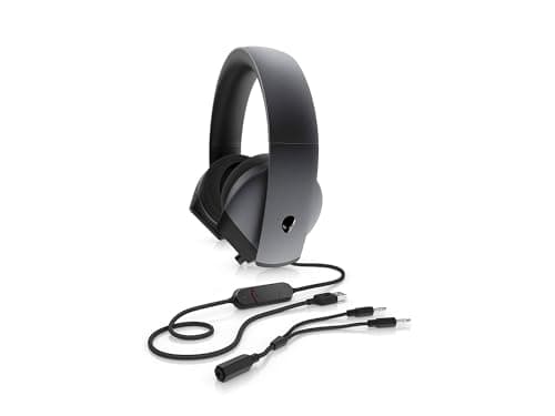 Image of Dell Alienware AW510H 7.1 Wired Gaming Headset Headphones Active Noise Cancelling Dark Side of the Moon 545-BBCF
