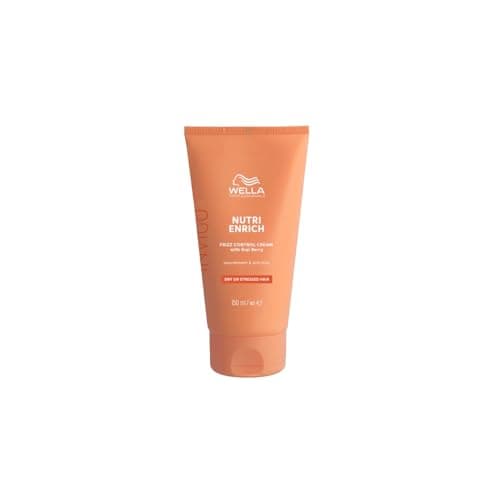 Image of Wella Professionals Invigo Nutri Enrich Frizz Control Cream - Instant Deep Nourishment Anti-Frizz Hair Cream With Vitamin E and Oleic Acid - Restore Dry and Damaged Hair 150ml