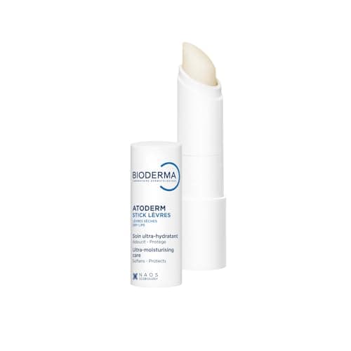 Image of Bioderma Atoderm Lip Stick - Deeply Hydrating, Moisturising & Ultra Nourishing Lip Balm to Protect & Soothe Damaged & Dehydrated Lips, Enriched with Niacinamide, 4G