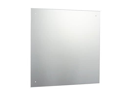 Image of 60 x 60cm Waterstone Frameless Bathroom Square Mirror with Pre-Drilled Holes and Wall Hanging Fittings