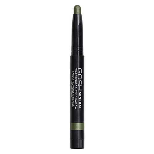Image of GOSH Mineral Waterproof Eye Shadow I rotating eye shadow pencil with creamy texture for easy application and intense colour result I waterproof, long-lasting and perfume free I 013 Olive Green