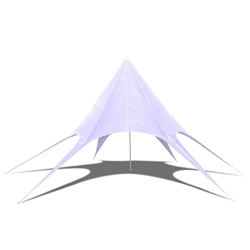 Image of Hexagon Star Garden Pavilion 14 Meter Diameter Gazebo, Weather Proof Oxford Fabric, Easy Quick Setup with Six Pegs on Grass or Dirt, Ideal for Parties Meetings