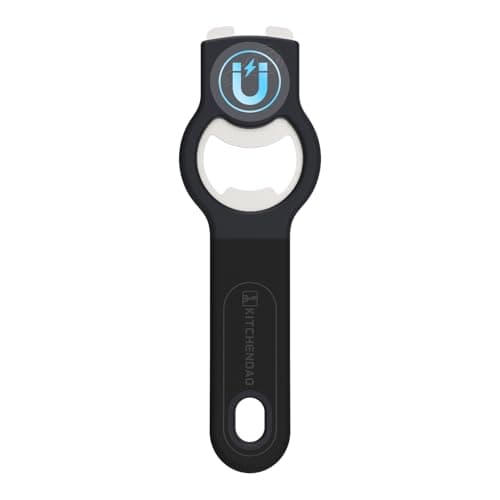 Image of KITCHENDAO 2-in-1 Bottle Opener with Magnet – Manual Beer & Soda Cap Opener with Cap Catcher, Soft-Touch Handle, Durable Stainless Steel Lifter, Dishwasher Safe, Kitchen & Bar Essential (1 Pack)