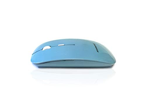 Image of Accuratus Image RF Light Blue - Wireless 2.4GHz RF Full Size Computer Mouse with Glossy Finish