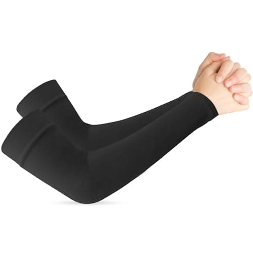 Image of Arm Sleeves,Arm Sleeves Women,Arm Sleeves Men,Sleeves to Cover Arms,Uv Protection Sleeves,Gaming Sleeve,Arm Protection Sleeves,Sun Protection,Compression Sleeve Arm,Ice SleeveAEYURUID Black Armsleeve