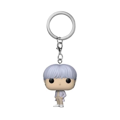 Image of Funko Pop! Keychain: BTS - Suga Novelty Keyring - Collectable Mini Figure - Stocking Filler - Gift Idea - Official Merchandise - Music Fans - Backpack Decor